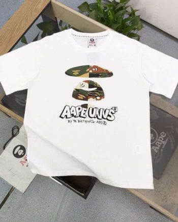 Replica Bape New Crew Neck T-shirts For Unisex Black and White#NTS120