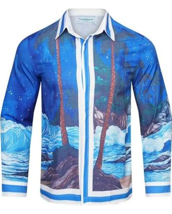 Replica Casablance New Print Long Sleeve Shirts For Men#BC013