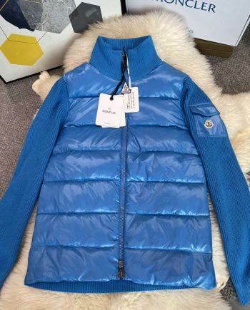 Replica Moncler 23FW Solid Color Glossy Zipper Down Jacket for Women 4 Colors