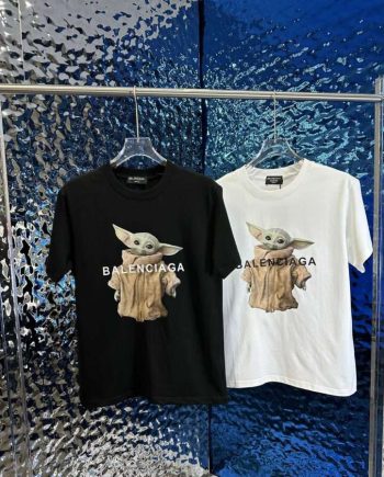 Replica Balenciaga 2023ss New Crew Neck Aliens Printing T-shirts For Men#HT002