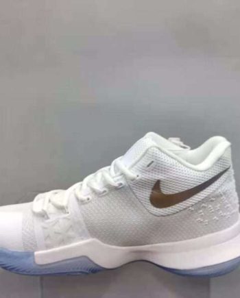 Replica Nike Kyrie 3 “White Chrome” Sneakers #NKC009