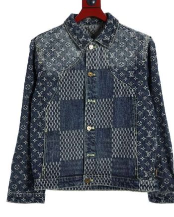 Replica Louis Vuitton New Demin Jackets For Unisex Blue