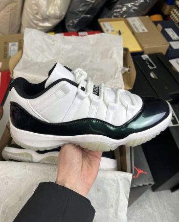 Replica Air Jordan 11 XI Low “White Green”#AJ11-005