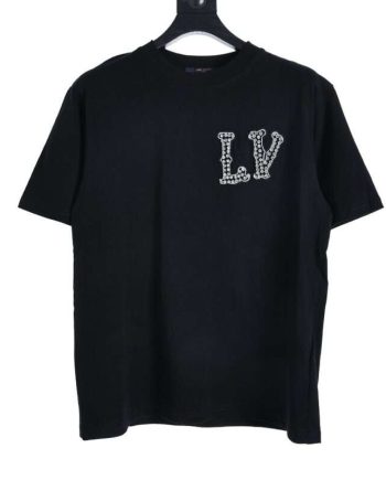 Replica Louis Vuitton Medieval Collaborative Pearl T-shirt For Unisex Black