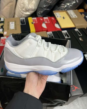 Replica Air Jordan 11 Retro Low Cement Grey  AV2187-140 #AJ11-009