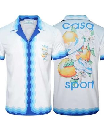 Replica Casablance New Print Short Sleeve Shirts For Men#BC003