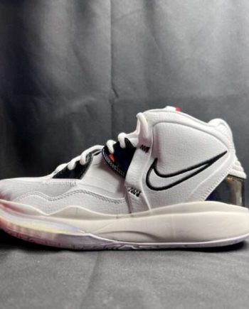 Replica Nike Kyrie Infinity 8 EP “Man Machine” White Black Sneakers DC9134-101#NKC004