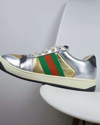 Replica Gucci Wmns Screener ‘Silver Gold’