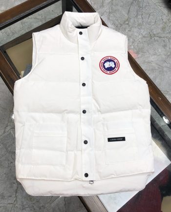 Replica Canada Goose Down Jacket Garson Vest in White