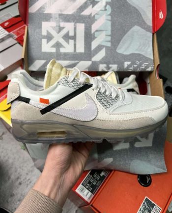 Replica  OFF-White x Nike Air Max90 Black the Ten