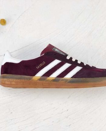 Replica Addidas Original GUCCI Gazelle Sneakers Plum color#NG007