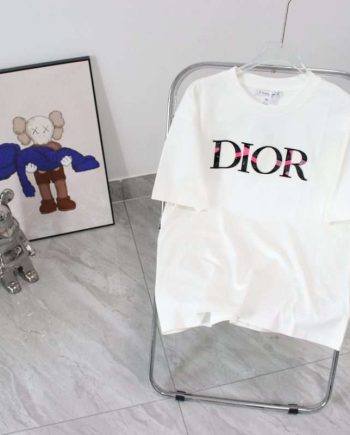 Replica Dior New Crew Neck T-shirts For Unisex Black and White#NTS095