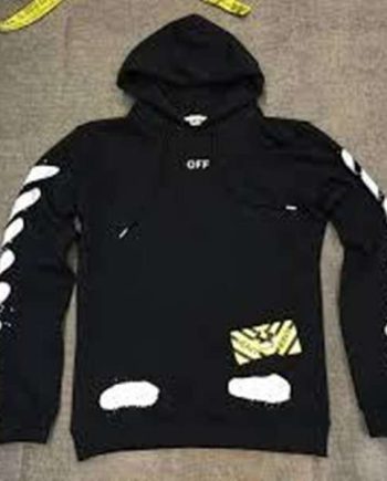 Replica OW Diagonal Spray Hoodies (No Zip)