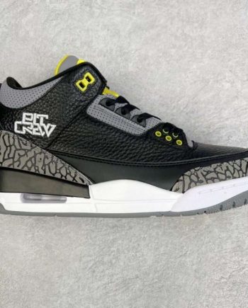 Replica Air Jordan 3 Retro Oregon Ducks Pit Crew Black Sneakers HO11-MNJDLS-5#AJ3033