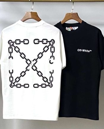 Replica OFF-WHITE T-Shirts Streetwear Tee Black and White#OFTS004