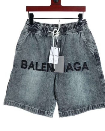 Replica Balenciaga Street Style Jeans Short Jeans For Unisex#NTS137