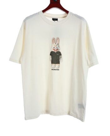 Replica Balenciaga Rabbit Print Crew Neck T-shirts For Unisex #NTS193