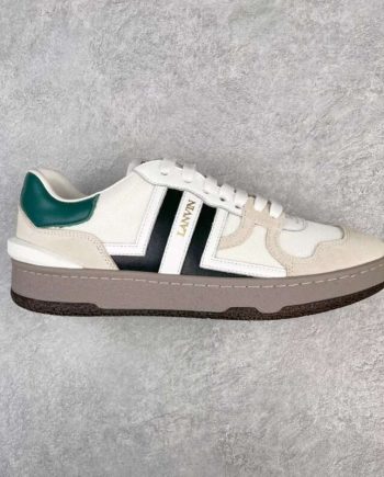 Replica Lanvin Sneakers White Black Green #LS004