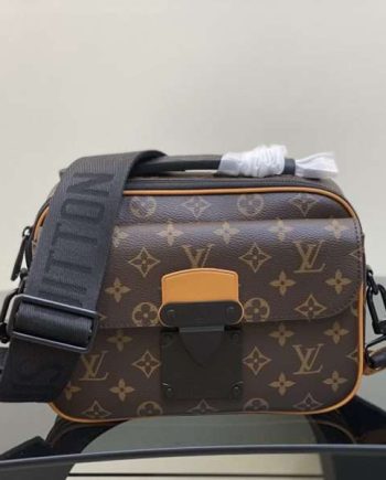 Replica Louis Vuitton S-Lock Messenger Monogram Macassar Canvas in Men’s Bags M46688