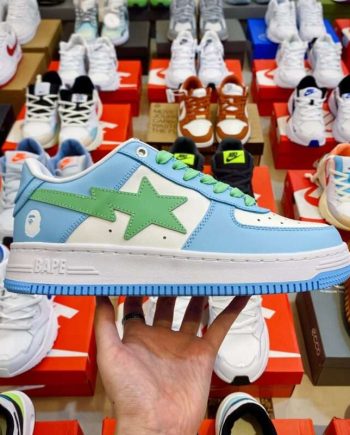 Replica  Bape Sta To Low Pastel Blue