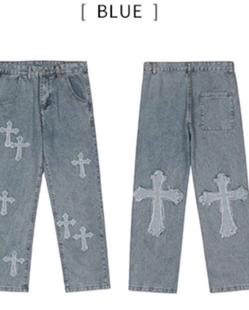 Replica Chrome Hearts  Street Style Jeans For Unisex#HTS331