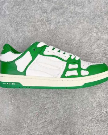 Replica AMIRI White And Green Low Skel Top Sneaker