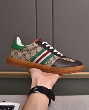 Replica Gucci x Adidas Gazelle GG Monogram Sneakers