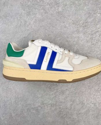 Replica Lanvin White Green Blue Sneakers #LS005