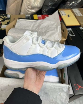 Replica Air Jordan 11 XI Low “White Blue”#AJ11-007