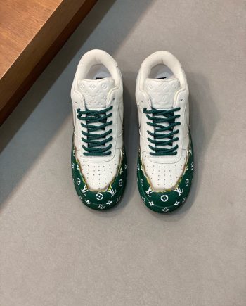 Replica Louis Vuitton 2024 SS Flower Patterns Monogram Street Style Leather Logo Sneakers