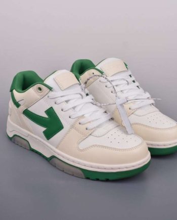 Replica Off-White Out Of Office low-top sneakers “OOO”  White Green White