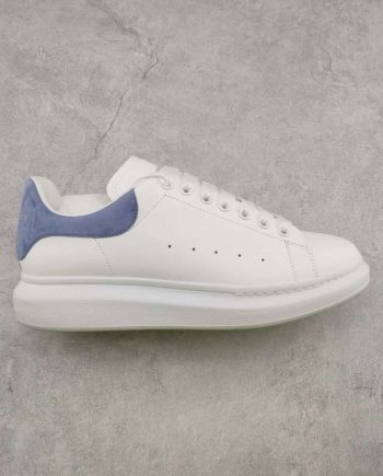 Replica Alexander McQueen Oversized Sneaker in White/Powder Blue