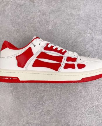 Replica AMIRI White And Red Low Skel Top Sneaker