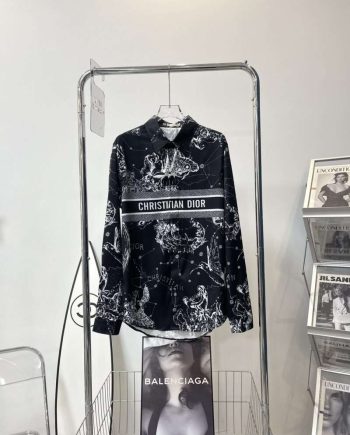 Replica Dior Printed Shirts Long Sleeved For Unisex #HTS202