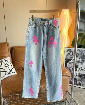 Replica Chrome Hearts  Street Style Jeans For Women#HTS285