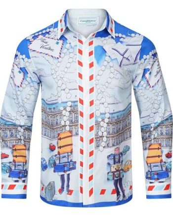 Replica Casablance New Print Long Sleeve Shirts For Men#BC001