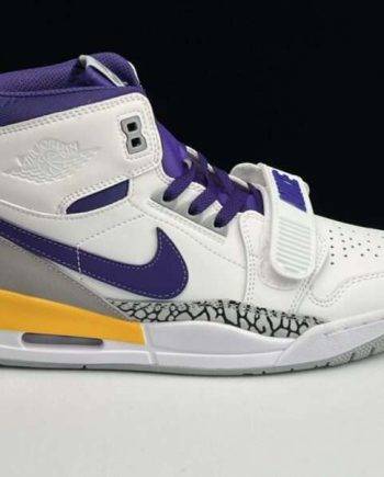 Replica  Air Jordan 3 12 ‘Lakers “White /Field Purple” GS