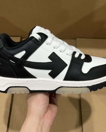 Replica Off-White Out Of Office low-top sneakers “OOO” Black White Black