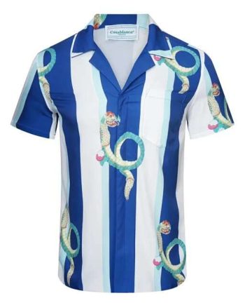 Replica Casablance New Print Short Sleeve Shirts For Men#BC020