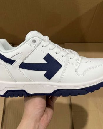 Replica Off-White Out Of Office low-top sneakers “OOO” White Navy Blue White