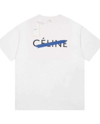 Replica Celine New Crew Neck T-shirts For Unisex Black and White#NTS132