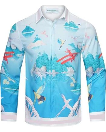 Replica Casablance New Print Long Sleeve Shirts For Men#BC015