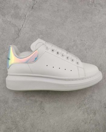 Replica Alexander McQueen Oversized Sneaker in White/shock Pink