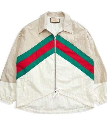 Replica Gucci Technical Nylon Jacket in White