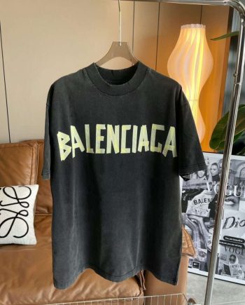 Replica Balenciga  2023SS Tape Type Crew Neck T-shirts For Unisex#HTS165