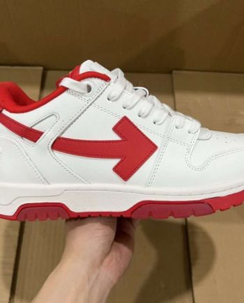 Replica Off-White Out Of Office low-top sneakers “OOO” White Red