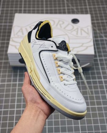 Replica Off-White x Air Jordan 2 Low SP White Black Grey DJ4375-101 #AJ2-03