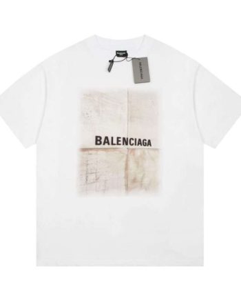 Replica Balenciaga New Crew Neck T-shirts For Unisex Black and White#NTS077