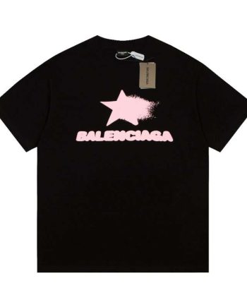 Replica Balenciaga New Crew Neck T-shirts For Unisex Black and White#NTS107