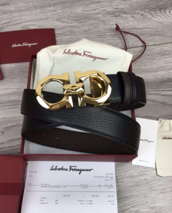 Replica Ferragamo Men’s Black Belt #FB001